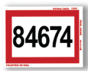 #410N • Prenumbered Border Stickers